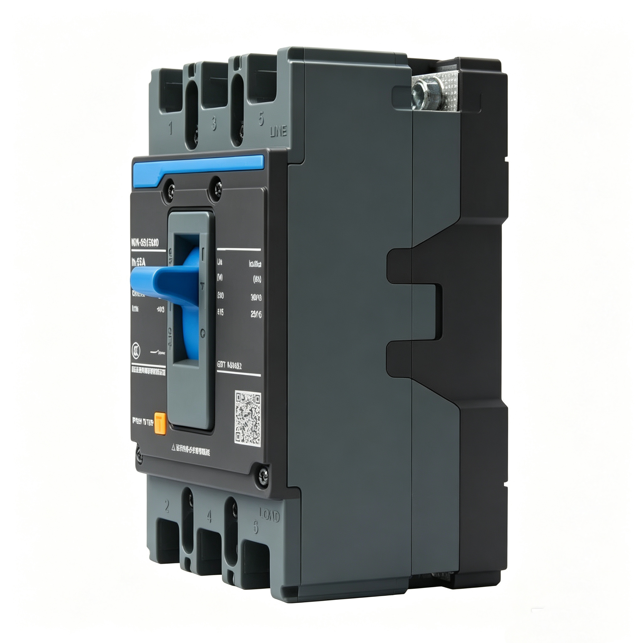 3P 4P Industrial Molded Case Circuit Breaker MCCB Low Voltage Overload Short Circuit Protection for Factory Power Distribution