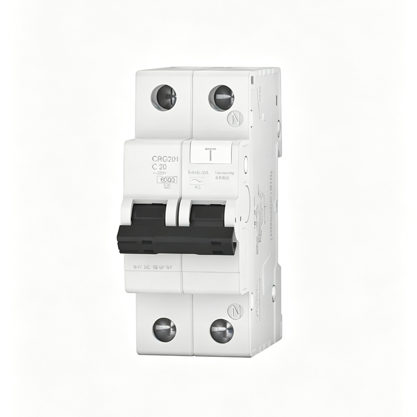 Surge Protector CR Series, Type 2 Lightning SPD, 20kA Household Surge Arrester, Upgraded Safety Version, 3P+N
